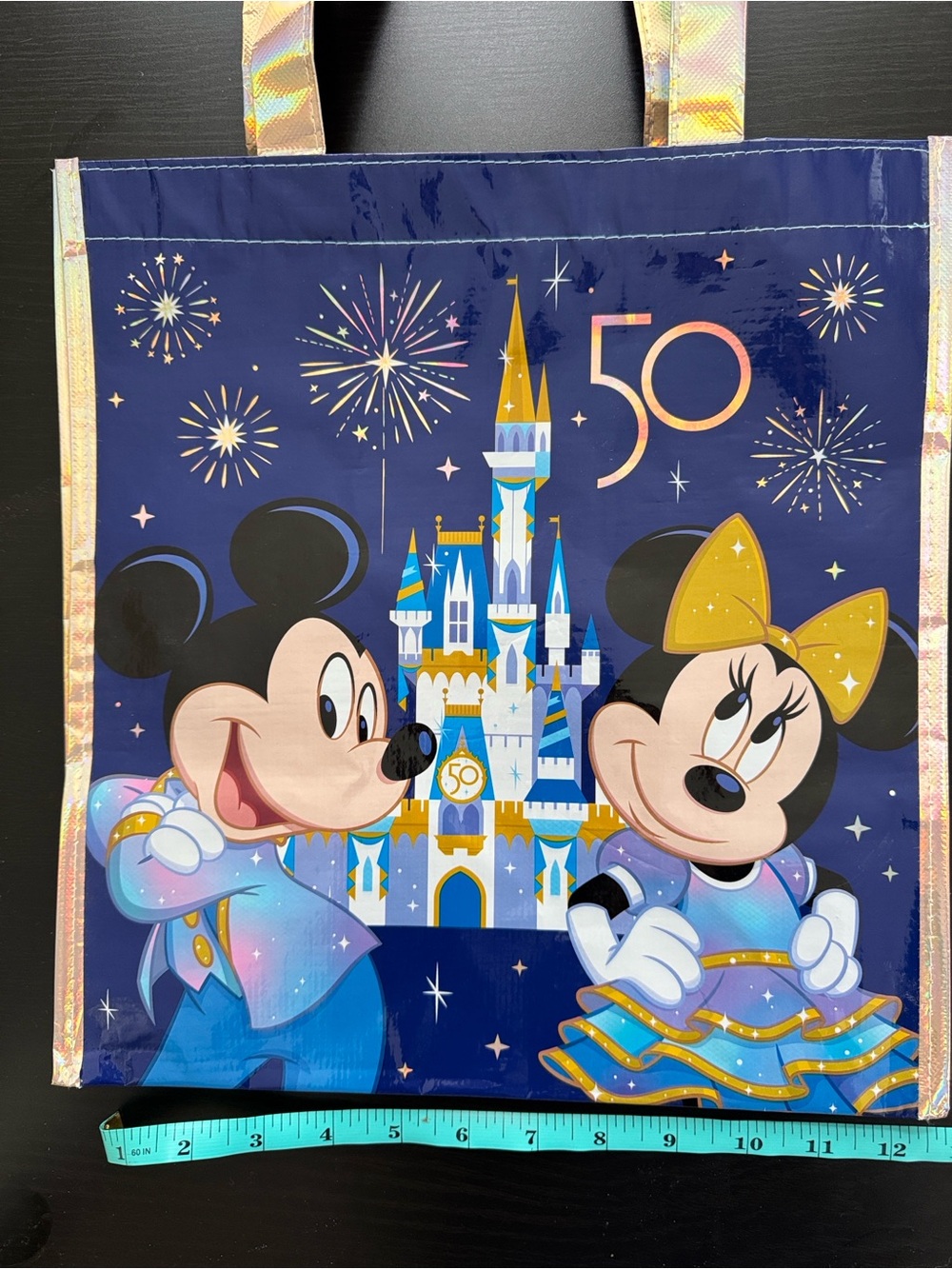 Disney Parks WDW 50th Magical Celebration Medium & Small Reusable Tote Bag New - Picture 4 of 8
